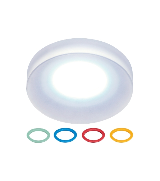Светильник Ambrella light TN135 WH/FR белый/матовый GU5.3 D80*32