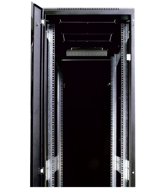 Шкаф телекоммуникационный напольный ЦМО ШТК-М, IP20, 42U, 2030х800х1000 мм (ВхШхГ), дверь: тонированное стекло, черный