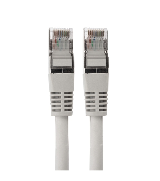 Пaтч-корд F/UTP Rexant, cat.6, RJ45-RJ45, экранированный, PVC серый, 0,5м