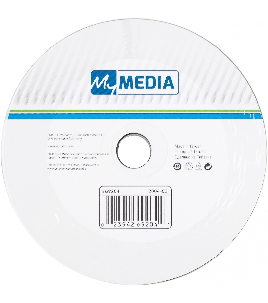 Диск CD-R MyMedia 700Mb 52x pack wrap (10шт) (69204)