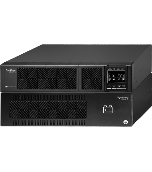 Источник бесперебойного питания Systeme Electriс Smart-Save Online SRT, 5000VA/5000W, On-Line, Extended-run, Rack 2U+3U(Tower convertible), LCD, Out: Hardwire, SNMP Intelligent Slot, USB, RS-232, Pre-Inst. Web/SNMP