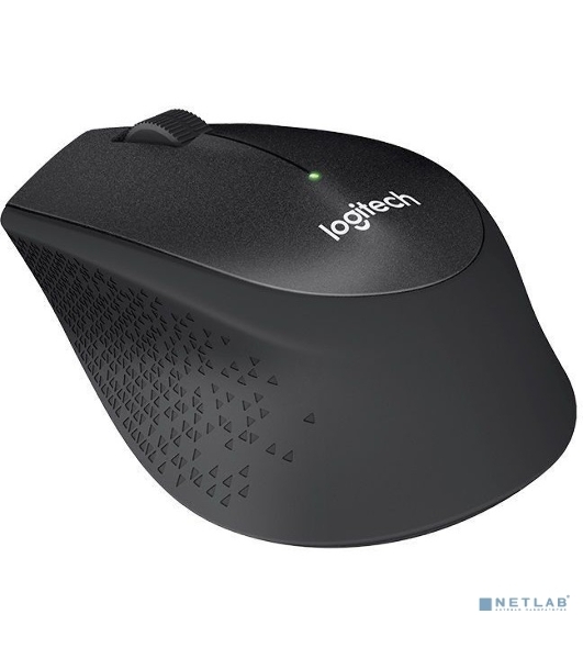 Мышь беспроводная Logitech M330 SILENT PLUS черный, 1000 dpi, радиоканал, USB, кнопки - 3