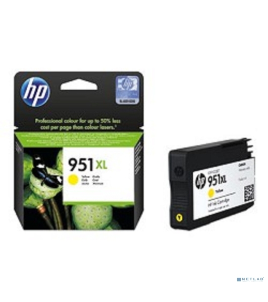 Картридж струйный HP 951XL CN048AE желтый для HP OJ Pro 8100/8600 (1500 стр.)