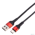 Кабель Rexant USB-A - Type-C, 5А, 50Вт, 1м, в черной нейлоновой оплетке, фото3