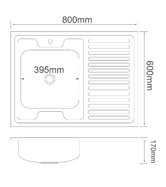 Кухонная мойка MG6-8060L