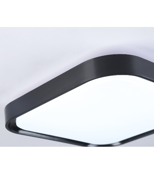 Потолочный светодиодный светильник Ambrella light FZ1268 BK черный 27W 5000K 350*350*60 (Без ПДУ)