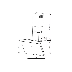 Вытяжка Centek CT-1830-60 Black <наклонная> ширина 60 см, 1000 м3/час (233 Вт), 3 скор, LED, сенсор, фото2