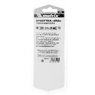 Отвертка Matrix комбинированная, SL6,0/PH2 х 38 мм, CrV, двухкомп. рукоятка