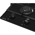 Газовая варочная панель Monsher MGG 33 NoirR, газ, High-Tech, 30 см, автоматический электроподжиг, газ-контроль, форсунки под сжиженый газ, SABAF конфорки, чугунные решетки, черный, фото3