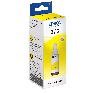 Чернила Epson 673 C13T673498 (аналог C13T67344A) желтый 70мл для Epson L800/L810/L850/L1800