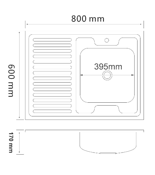 Кухонная мойка MG6-8060R