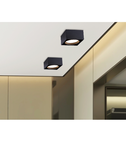 Светильник накладной TN70866 BK черный GX53 max 12W 95*95*62