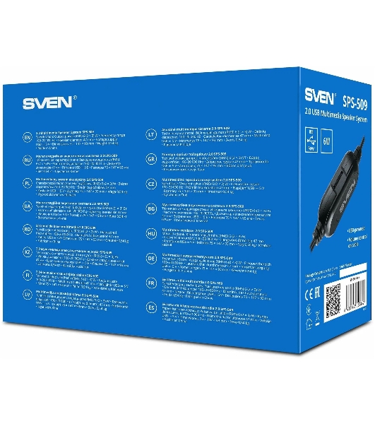 Акустическая система SVEN SPS-509 2.0 (2x3W, USB+БП) дерево, черный
