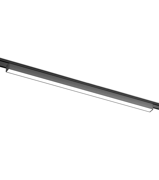 Светильник трековый светодиодный GV1455 BK черный IP20 20W 4200K 48V 615*26*24