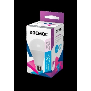 Лампа светодиодная Космос A65 25Вт 6500К E27 220В
