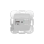 Розетка компьютерная Kranz RJ45 DEA с/у мех. белый, фото4