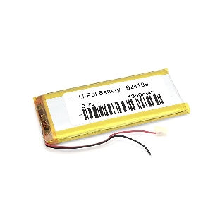 Аккумулятор Li-Pol (батарея) 6.2x41x99мм 2pin 3.7V/1350mAh