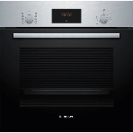 Духовой шкаф Bosch HBF512BS1T Serie 2, нержавеющая сталь, класс энергоэффективности А, 7 режимов, 3-х слойное остекление, LED-дисплей, утапливаемые переключатели, галогенное освещение, проволочные направляющие, сделано в Турции,, фото6