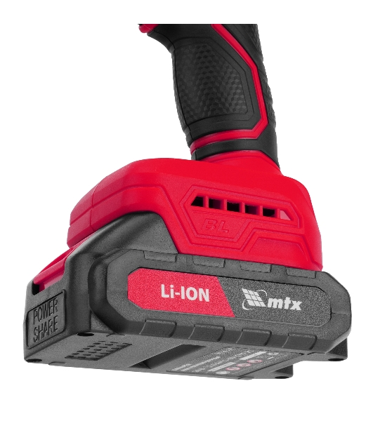 Дрель-шуруповерт MTX CIDS-BL-20, 20 В, 2 Ач, 60 Нм, бесщеточный, ударный