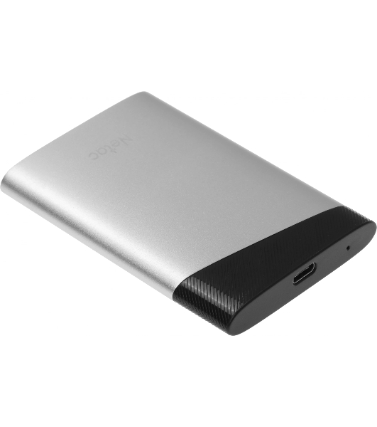 Внешний SSD Netac Z6S 240Gb USB 3.2 Gen 2 Type-C External SSD, R/W up to 550MB/480Mb/s,with USB-C to USB-A cable and USB-A to USB-C adapter