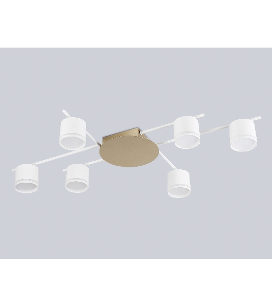 Потолочный светильник Ambrella light FL51755/6 WH/GD белый/золото GX53/6 max 12W 870*570*110