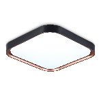 Потолочный светодиодный светильник Ambrella light FZ1271 BK/PGD черный/розовое золото 27W 5000K 350*350*60 (Без ПДУ), фото6