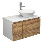 Комплект для ванной, 3 предмета (тумба Bau Dream Blackwood 80 + раковина BAU Dream D43, белая, смеситель высокий Hotel Still), фото8