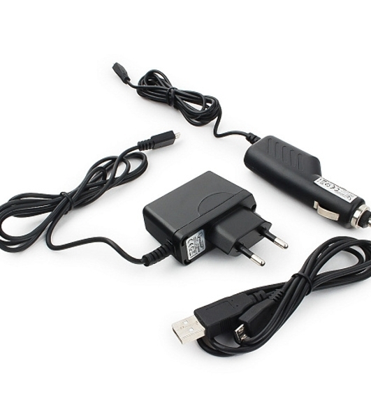 Набор зарядных устройств Gembird с Micro-USB разъемом MP3A-CAR-KIT1 110/220V-5V и 12VDC-5V черный