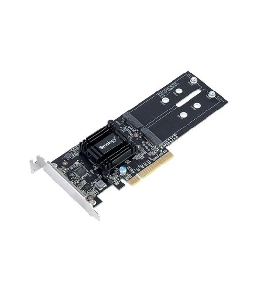 Адаптер Synology M.2 SSD-Sata, LP PCIe 2.0x8 (for DS1517+, DS1817+, DS3018xs, FS1018, RS1219+, for all xs/xs+ models) up to 2xSSD M.2 SATA