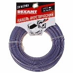 Кабель акустический Rexant 2х1,00 мм², прозрачный BLUELINE, мини-бухта 20 м, фото2