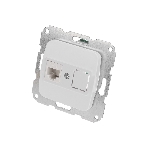 Розетка компьютерная Kranz RJ45 DEA с/у мех. белый, фото3