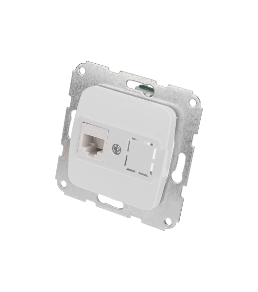 Розетка компьютерная Kranz RJ45 DEA с/у мех. белый