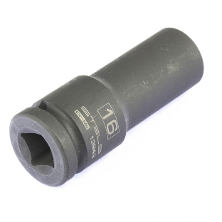 Головка ударная удлиненная шестигранная Stels 16 мм, 1/2', CrMo