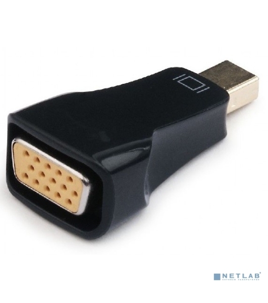 Переходник miniDisplayPort - VGA, Cablexpert A-mDPM-VGAF-01, 20M/15F, черный, пакет