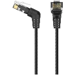 Патч-корд Vention прямой UTP cat.6a, RJ45 угол 90 - 3 м. черный, фото3