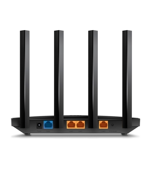 Роутер TP-Link AX1500 Dual-Band Wi-Fi 6 RouterSPEED: 300 Mbps at 2.4 GHz + 1201Mbps at 5 GHzSPEC: 4× Antennas, 1GHz Dual Core CPU, 1× Gigabit WAN Port + 3× Gigabit LAN Ports, 1024-QAM, OFDMAFEATURE: Tether App, WPA3, Access Point Mode, IPv6 Supported, IPTV, Bea