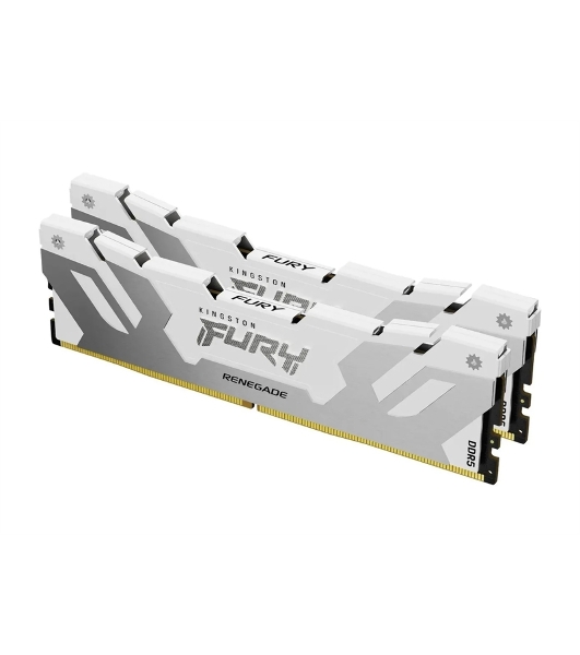 Оперативная память Kingston Fury Renegade, DDR5, 32Gb (1x32Gb), 6400MHz, CL32, DIMM, радиатор, белый