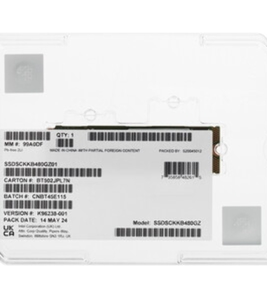 Накопитель SSD Intel D3-S4520, 480Gb, M.2 2280, SATA-III, R/W 550/500