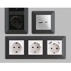Рамка ALFA Line (Графит Мягкое касание) 2-ая AF110802, фото3