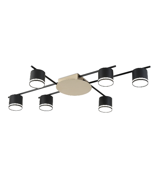 Потолочный светильник Ambrella light FL51756/6 BK/GD черный/золото GX53/6 max 12W 870*570*110