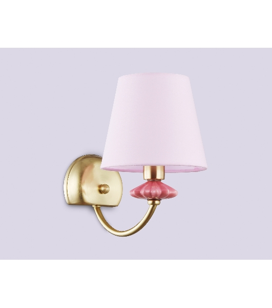 Настенный светильник Ambrella light LH75027 GD/PI золото/розовый E14 max 40W 240*150*240