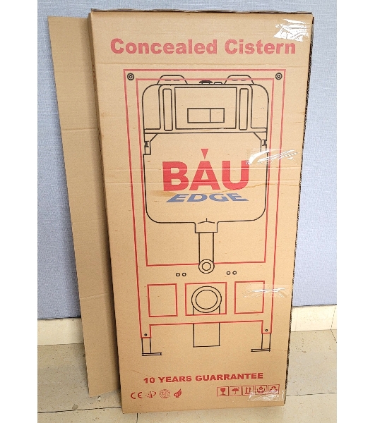 Инсталляция BAU PRO для подвесного унитаза, клавиша смыва BAU Hotel для инсталляции, белый глянец
