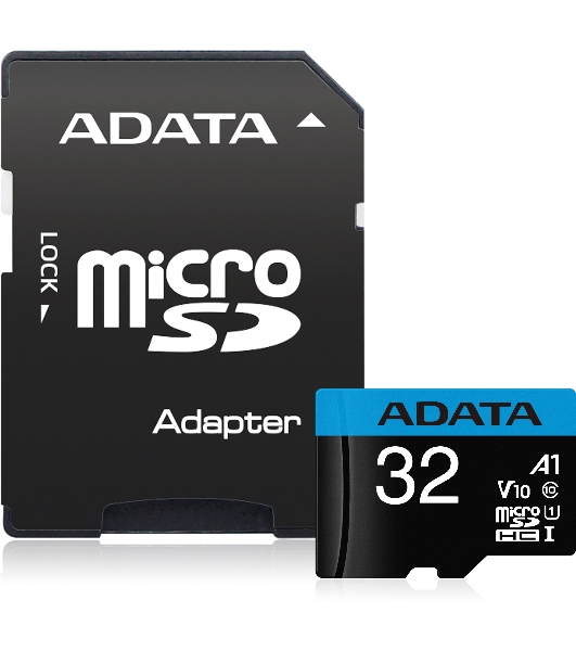 Флеш карта microSD 32Gb ADATA microSDHC Class 10 UHS-I A1 100/20 MB/s (SD адаптер)