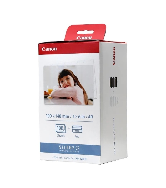 Набор для печати Canon KP-108IN 3115B001 10x15/108л./белый для сублимационных принтеров