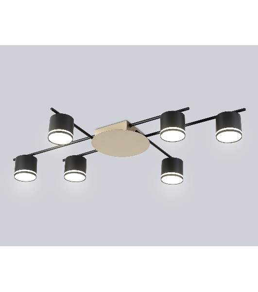 Потолочный светильник Ambrella light FL51756/6 BK/GD черный/золото GX53/6 max 12W 870*570*110