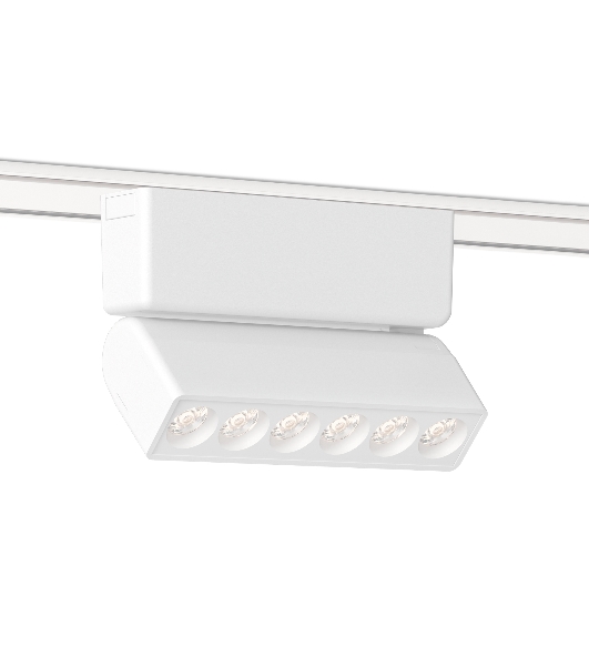 Светильник трековый светодиодный GV1468 WH белый IP20 6W 4200K 48V 24° 122*26*80