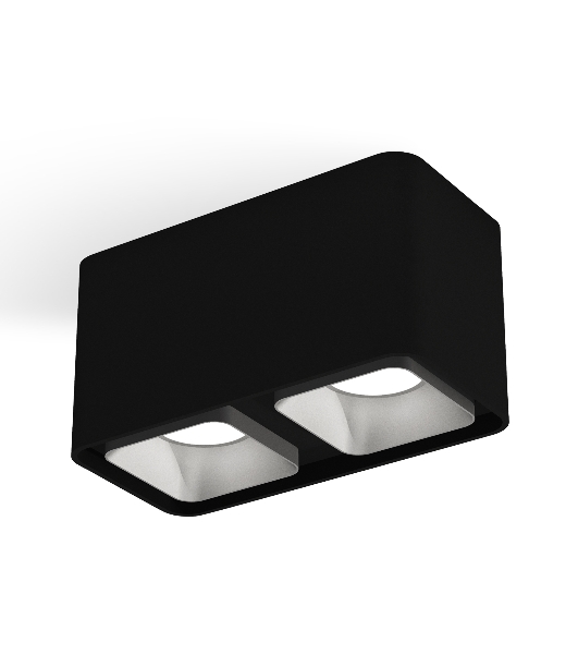 Светильник Ambrella Light XS7851003 SBK/SSL черный песок/серебро песок MR16 GU5.3 (C7851, N7703)