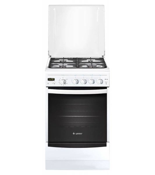 Плита газовая Gefest ПГ 5100-03 белый, конфорок 4 шт, духовка 52 л, 50 см x 85 см x 58.5 см