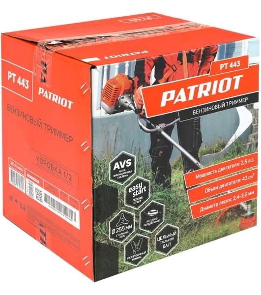 Триммер бензиновый Patriot PT 443 The One, 2.5 л.с.