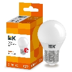 Лампа светодиодная ECO G45 5Вт шар 3000К теплый белый E27 450лм 230-240В IEK LLE-G45-5-230-30-E27, фото4